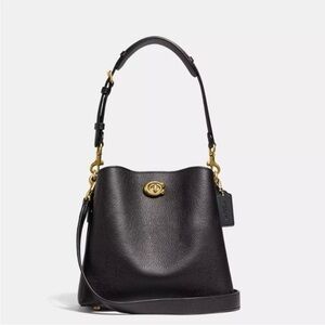 Coach Black Leather Willow Bag